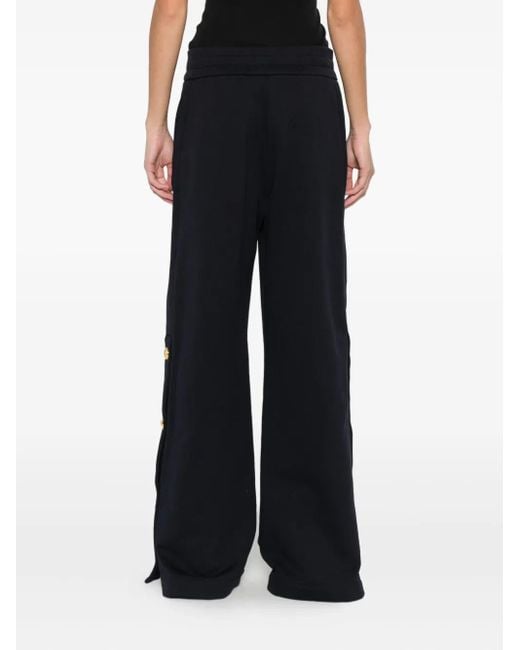 Pinko Blue Logo-Embroidered Track Pants