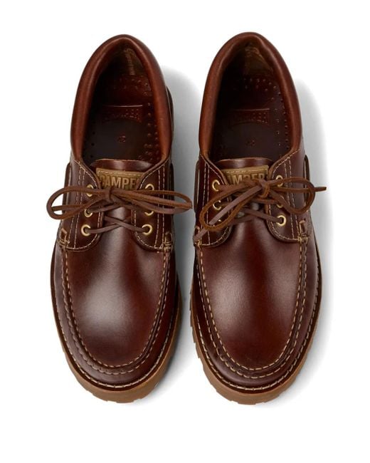Camper Nautico Segelschuhe mit Apron-Kappe in Brown für Herren