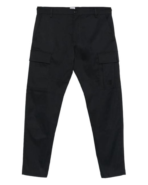C P Company Blue Cargo-Pocket Trousers for men