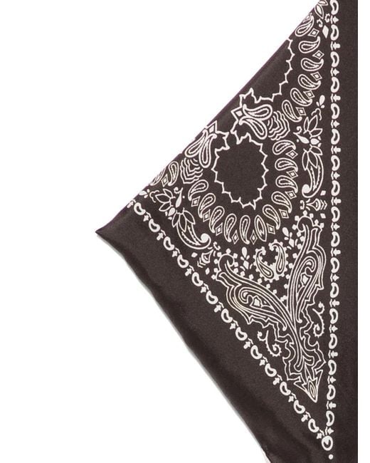 Destin Brown Polka Dot Patterned Scarf
