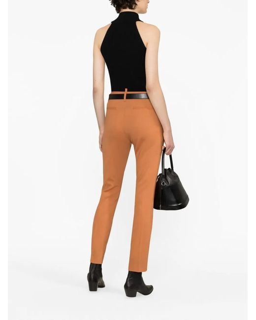 DSquared² Orange Pantalon De Tailleur À Coupe Slim