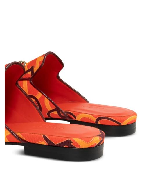 Gucci Red Princetown Mules