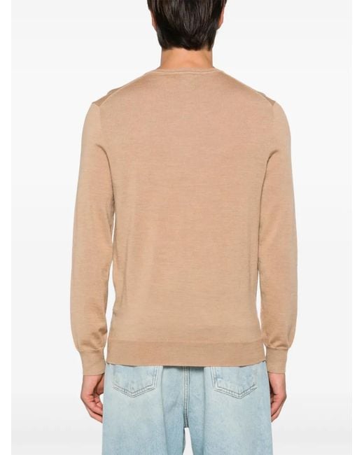 Polo Ralph Lauren Natural Round Neck Sweather With Logo for men
