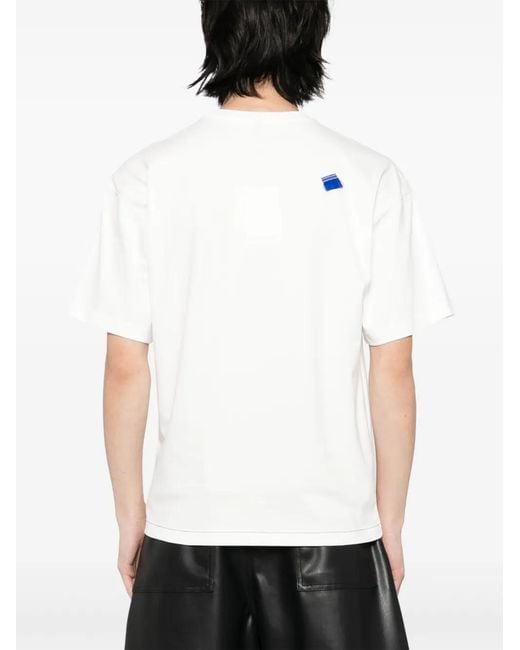 Adererror White Crew-Neck T-Shirt for men