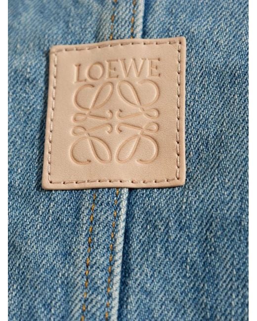 Giacca Denim Con Maniche Raglan di Loewe in Blue
