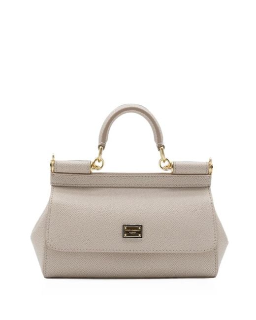 Dolce & Gabbana Natural Mini Sicily Handbag