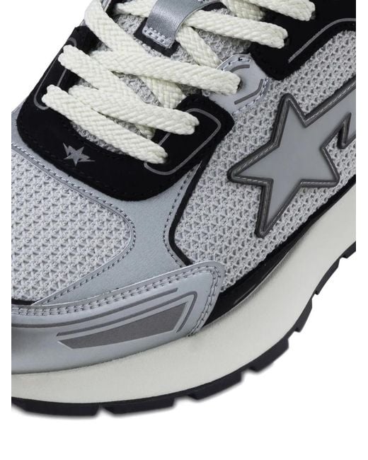 A Bathing Ape White Star-Lightning Low-Tops for men
