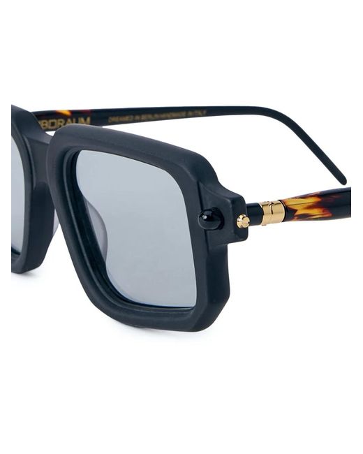 Kuboraum Black Rectangle-Frame Sunglasses
