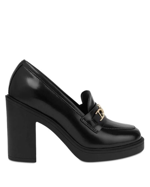 Love Moschino Black Leather Pumps
