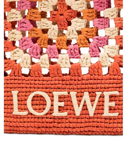 Loewe White Paula's Ibiza Crochet Cross Body Bag