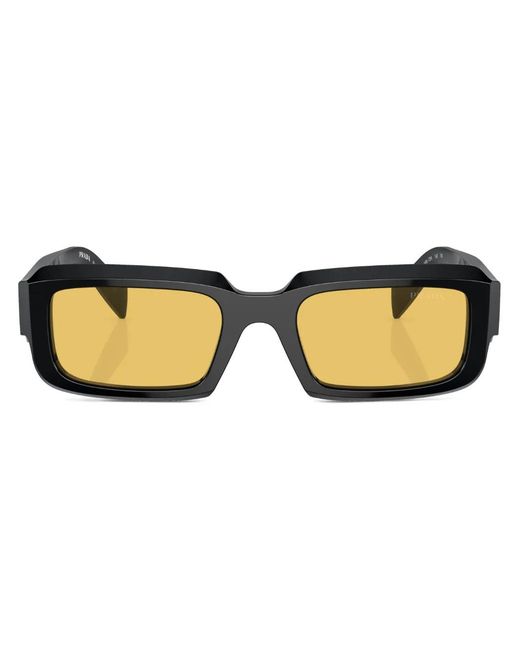Prada Natural Rectangle-Frame Sunglasses