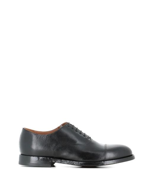 Green George Gray Cap-Toe Leather Oxford Shoes for men