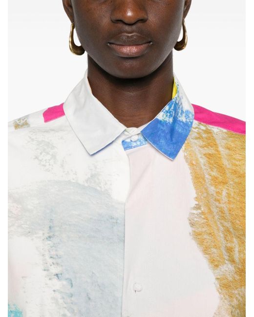 Chemise à imprimé abstrait Daniela Gregis en coloris White