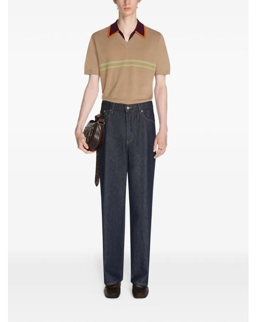 Dries Van Noten Brown Leather Loafers for men