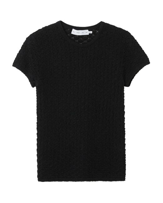 Camiseta con diseño calado Proenza Schouler de color Black