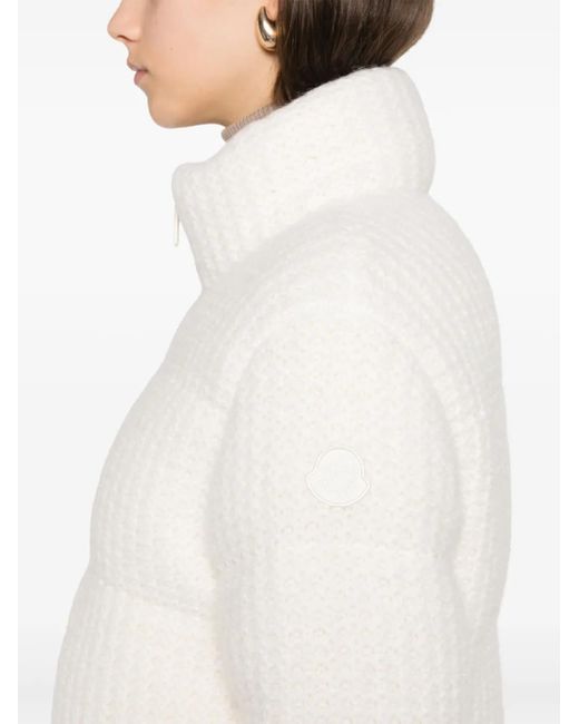 Moncler ニット パデッドジャケット White