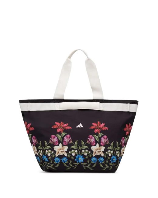Adidas White X Farm Rio Floral-Print Tote Bag