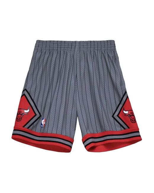 Mitchell & Ness Gray X Nba Chicago Bulls 1995 Swingman Shorts for men