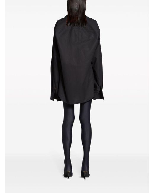 Balenciaga Black Hemd im Oversized-Look