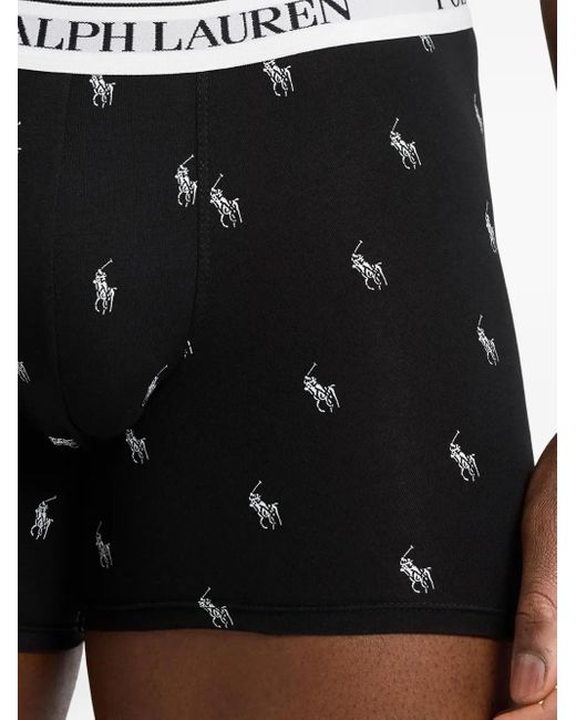 Polo Ralph Lauren White Logo-Embellished Boxers (Pack Of Three) for men