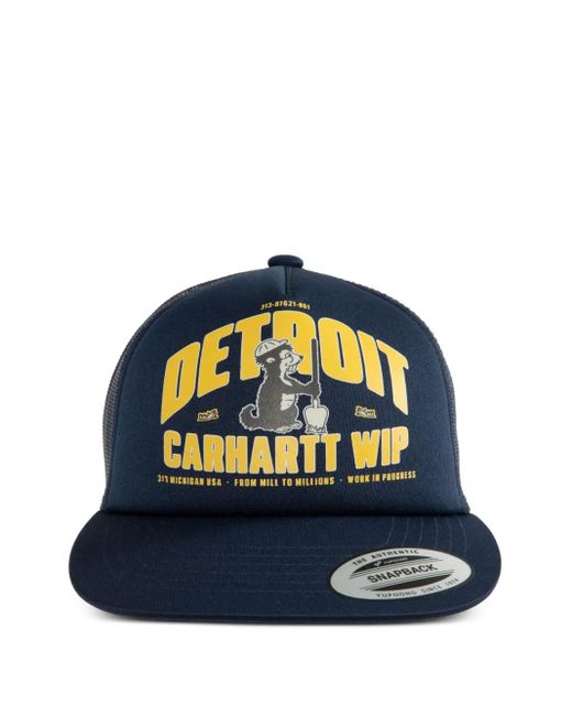 Carhartt Blue Underground Graphic-Print Snapback Cap for men
