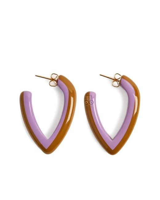 LaDoubleJ Purple Mini Dew Earrings
