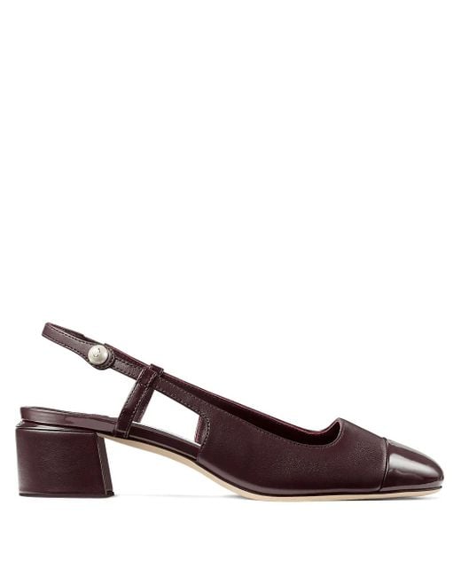 Escarpins Elsa 45 Mm À Bride Arrière Jimmy Choo en coloris Brown