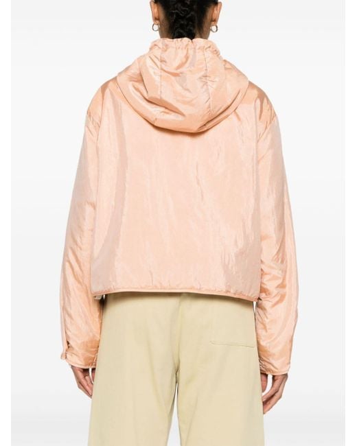 Jil Sander Pink Zip-up Hooded Jacket
