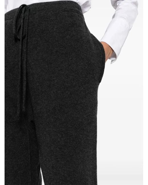 Maison Margiela Black Wool-Cashmere Knitted Trousers