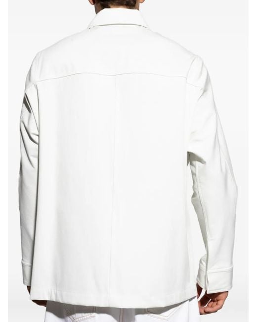 Givenchy Hemdjacke Mit Logo-Stickerei in White für Herren