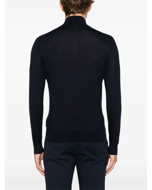 Fedeli Sweater Met Print in het Blue voor heren