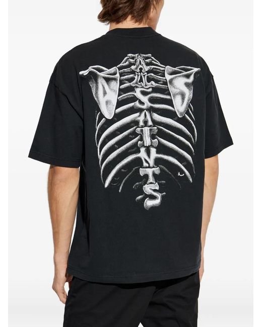 AllSaints Black Anatomica Graphic T-Shirt for men