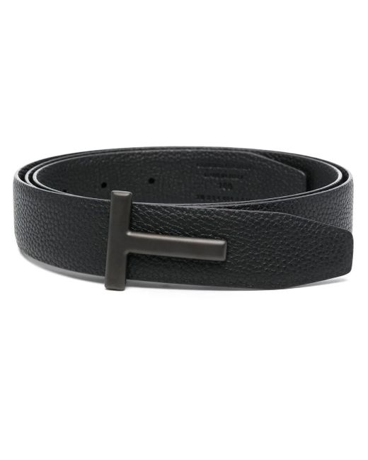 Tom Ford Black Leather Belt for men