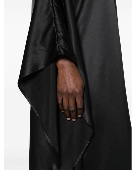 ‎Taller Marmo Zijden Maxi-jurk in het Black