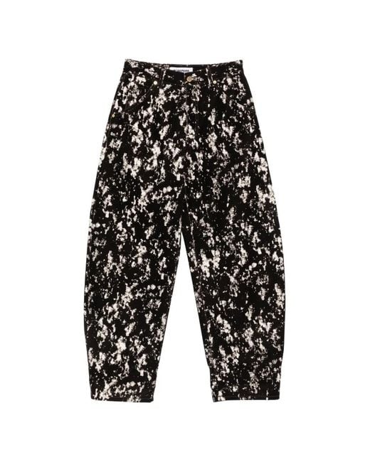 DARKPARK White Khris Barrel-Leg Jeans