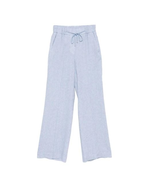 Peserico Blue Drawstring Trousers