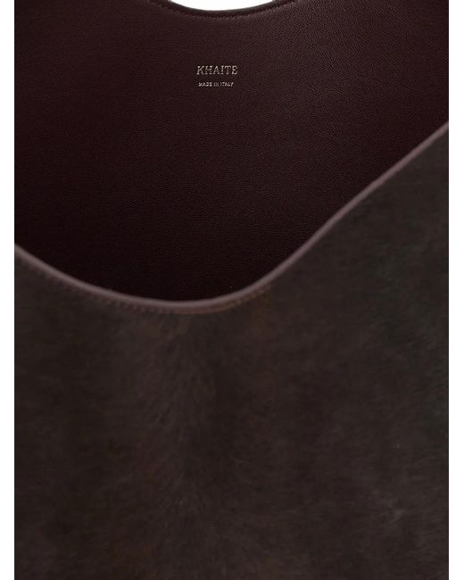 Khaite Black Small Lotus Sculptural Tote Bag