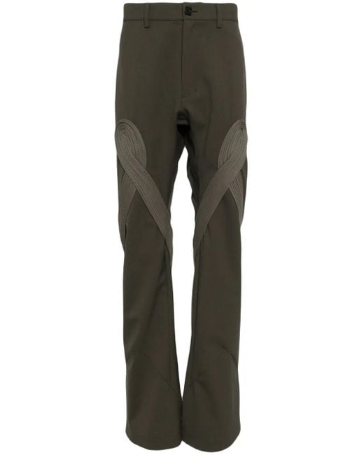 Kiko Kostadinov Gray Deultum Straight-Leg Trousers for men