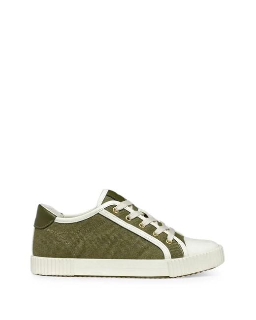 Geox Green D Blomiee Contrast-Trim Low-Top Sneakers