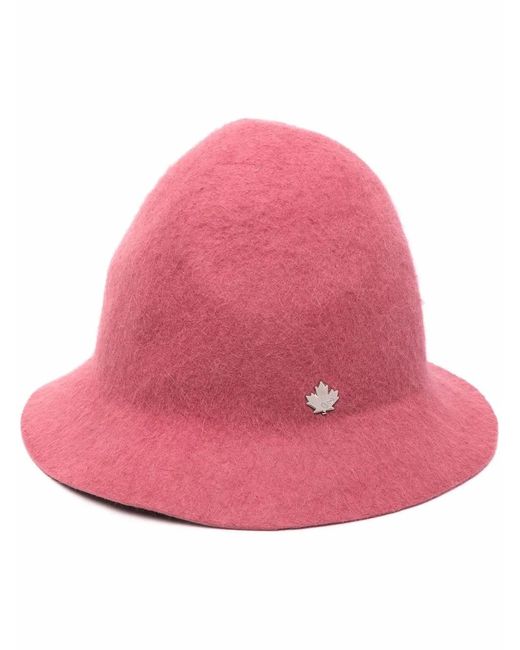 DSquared² Pink Felted Drop-Brim Hat for men