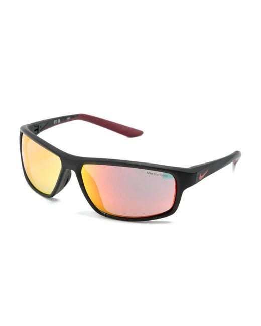 Nike Pink Rabid Rectangle-Frame Sunglasses