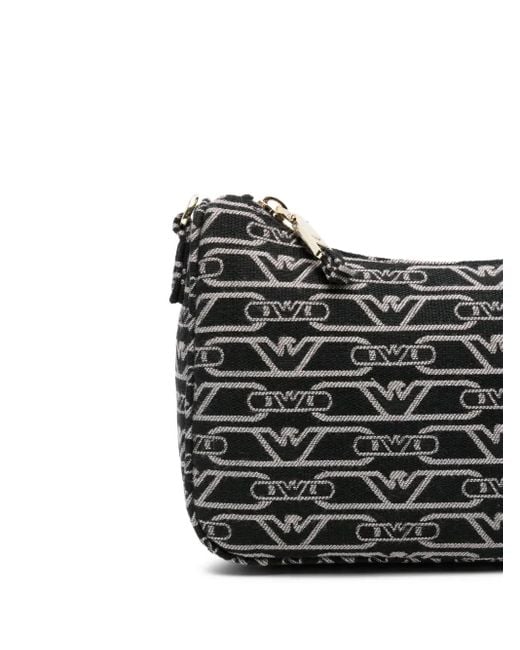 Sac À Bandoulière Monogrammé Emporio Armani en coloris Black