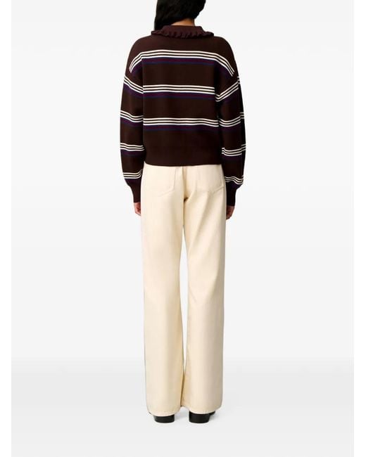 Claudie Pierlot Black Striped Cardigan