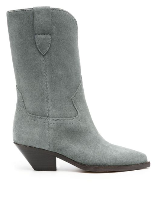 Isabel Marant Gray Dahope 60mm Suede Boots