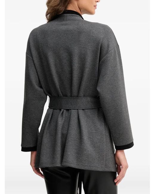Joseph Ribkoff Gray Belted Jacket
