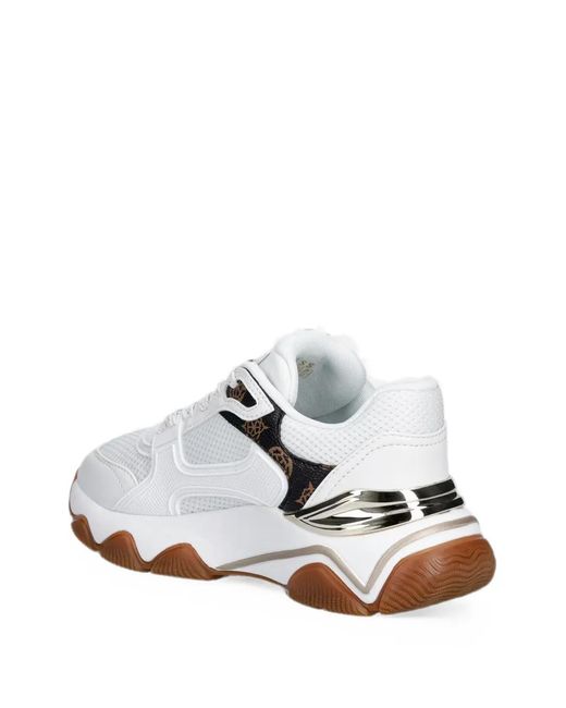 Guess White Mazzy Logo Running Shoes