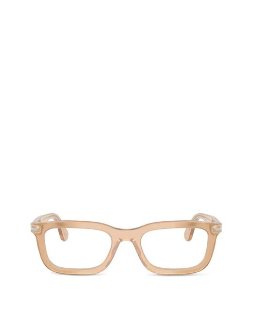 Persol Natural Brille Mit Eckigem Gestell