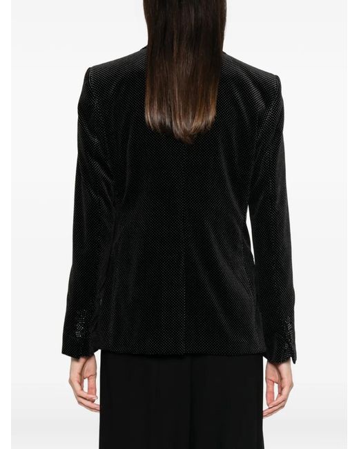 Tom Ford Black Polka-Dot Velvet Blazer