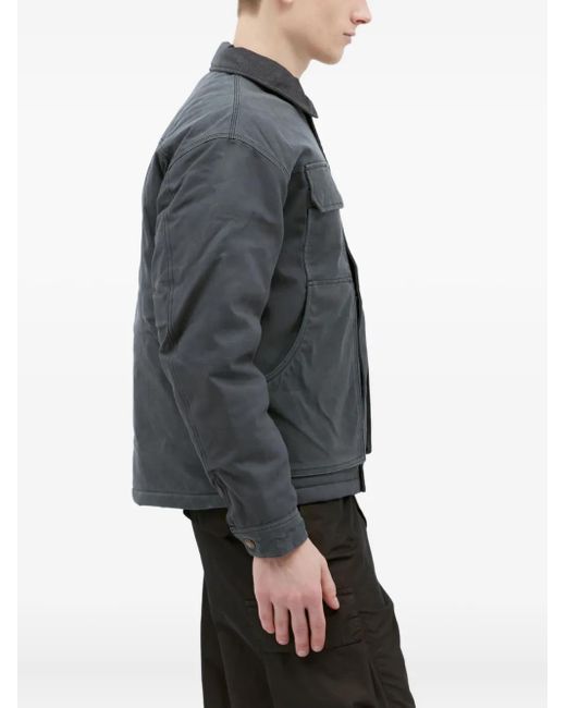 Dickies Gray Logo-Patch Jacket for men