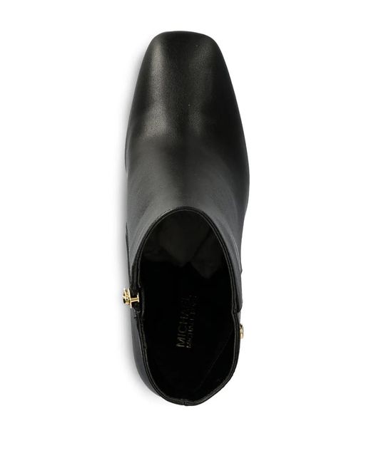 MICHAEL Michael Kors Black Leather Ankle Boots